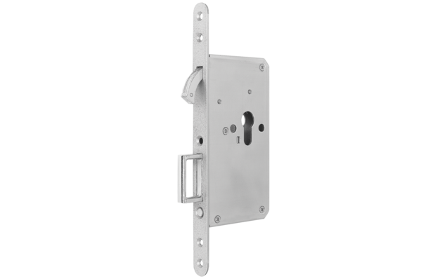 Schiebetürschloss  
Schlossgehäuse für Tür mit Profilzylinder