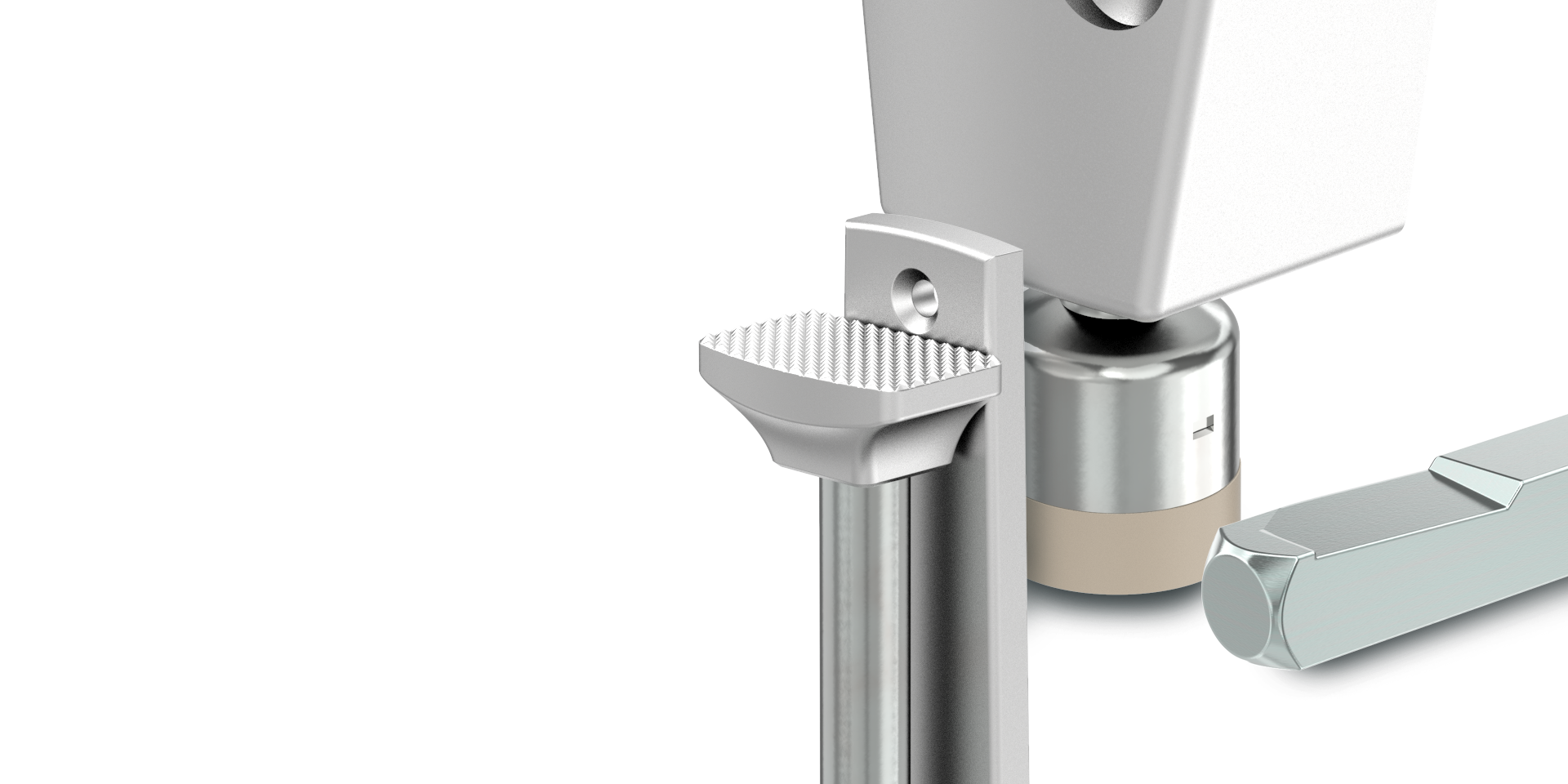 Zubehör für Türen
Metallhebel mit griffigem Trittpedal
