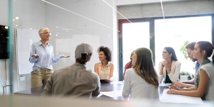 Individuelle Schulung in einem Büro