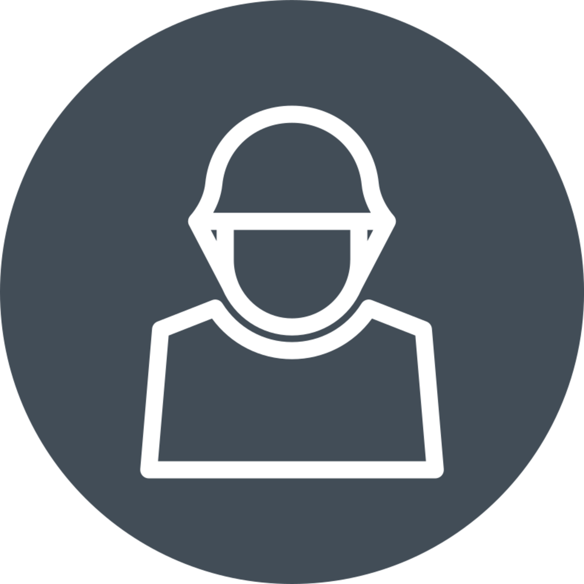 Mitarbeiter mit Sicherheitshelm, Icon für Branchenlösung kritische Infrastruktur