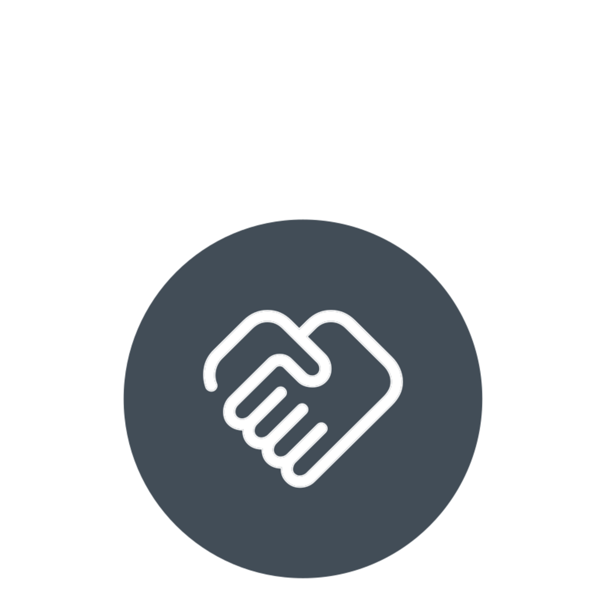 Händeschütteln, Icon für Entscheidung