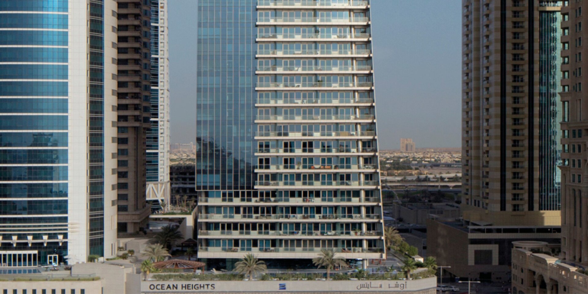 Moderne Glasfassaden Wolkenkratzer Dubai
